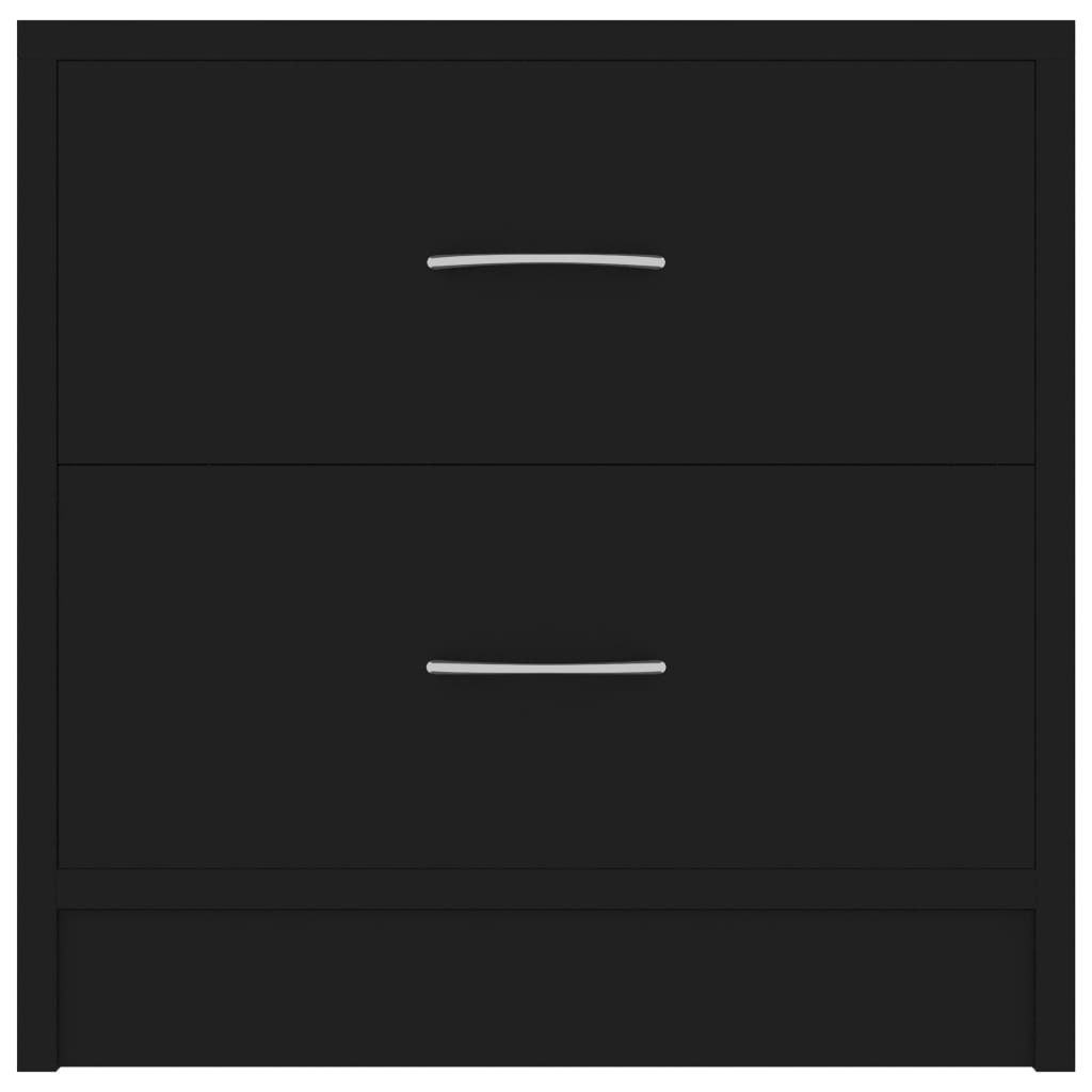 Tables de chevet 2 pcs. Noir 40x30x40 cm en bois
