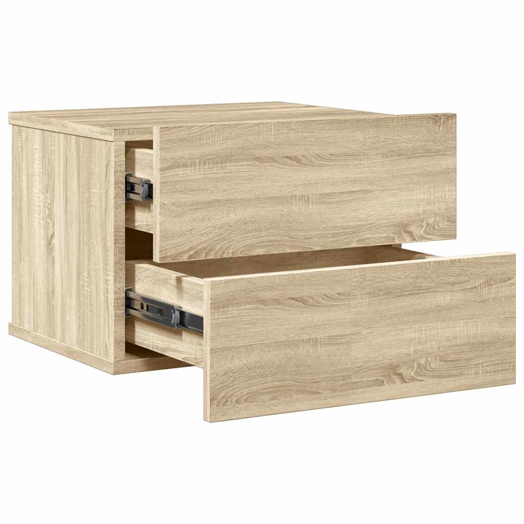 Table de chevet chêne Sonoma 40x30x30 cm en bois