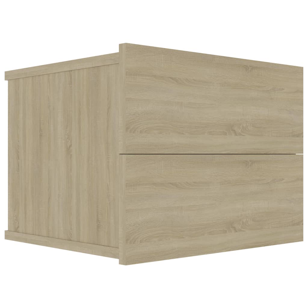 Tables de chevet 2 pcs. Chêne Sonoma 40x30x30 cm matériau bois