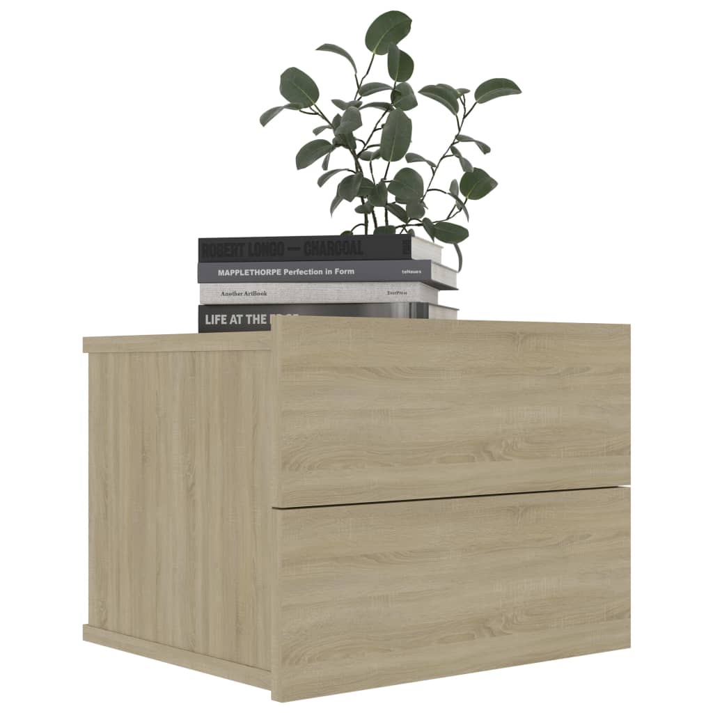 Tables de chevet 2 pcs. Chêne Sonoma 40x30x30 cm matériau bois