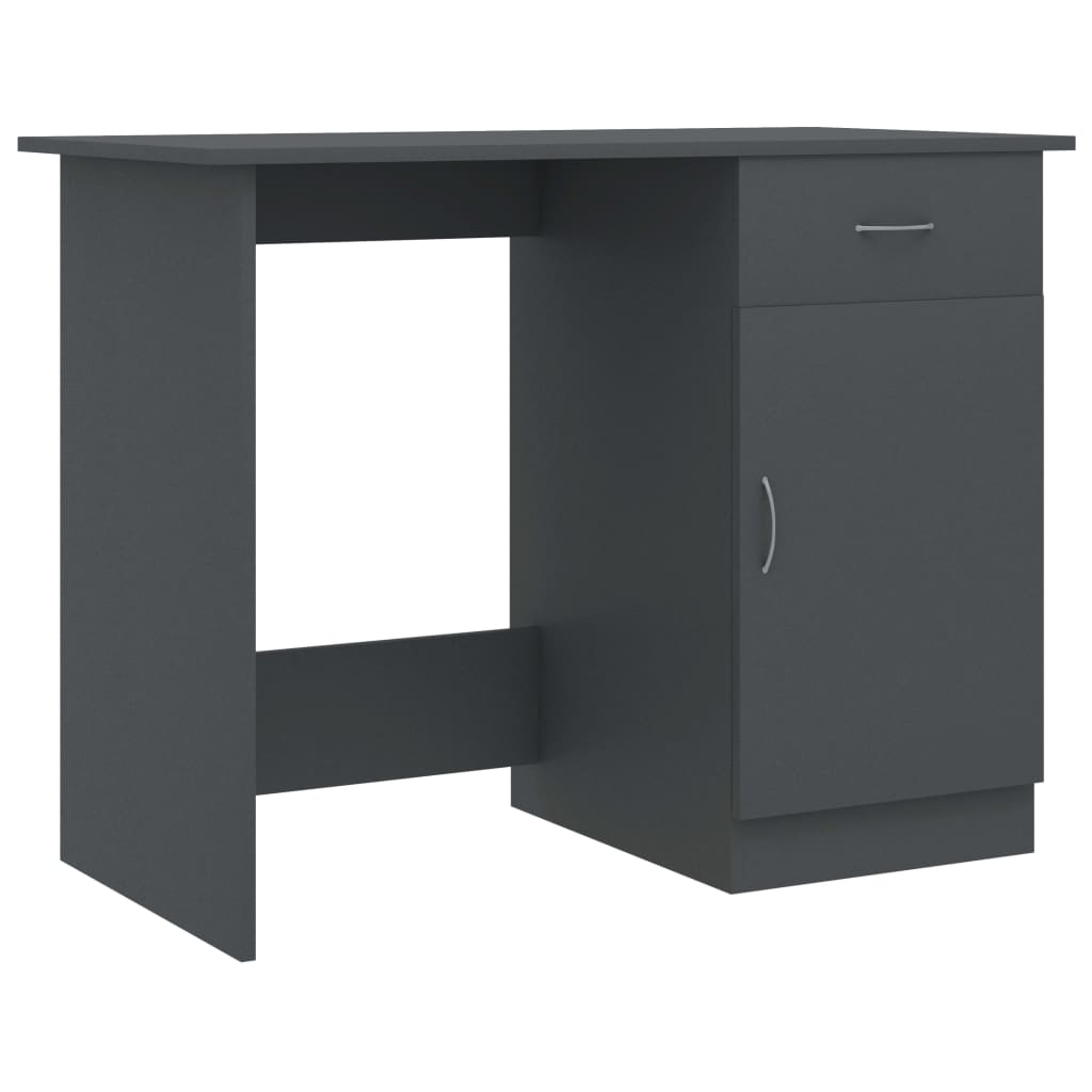 Bureau gris 100x50x76 cm matière bois