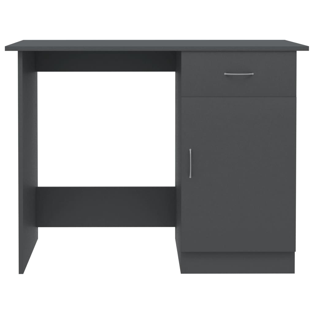 Bureau gris 100x50x76 cm matière bois