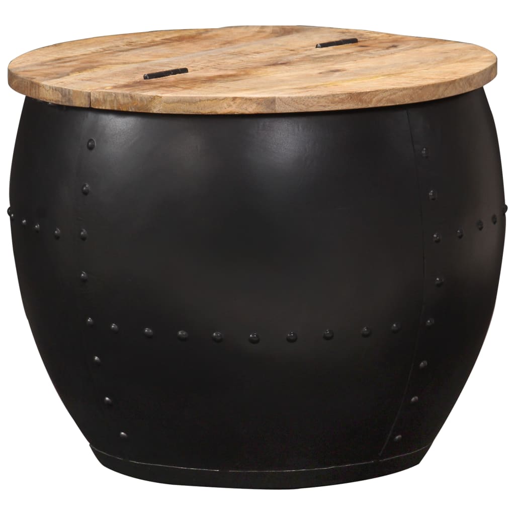 Round coffee table 53×43 cm solid mango wood