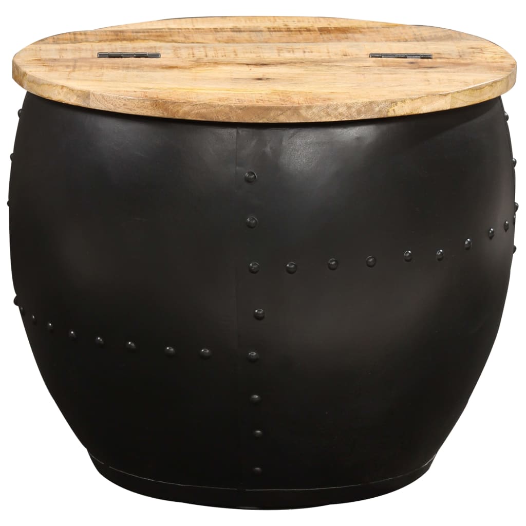 Round coffee table 53×43 cm solid mango wood