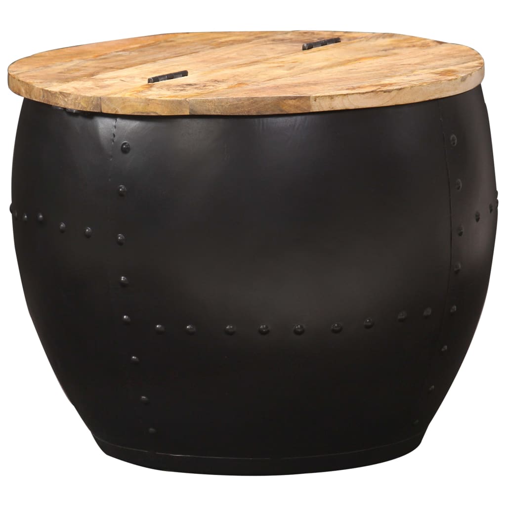 Round coffee table 53×43 cm solid mango wood