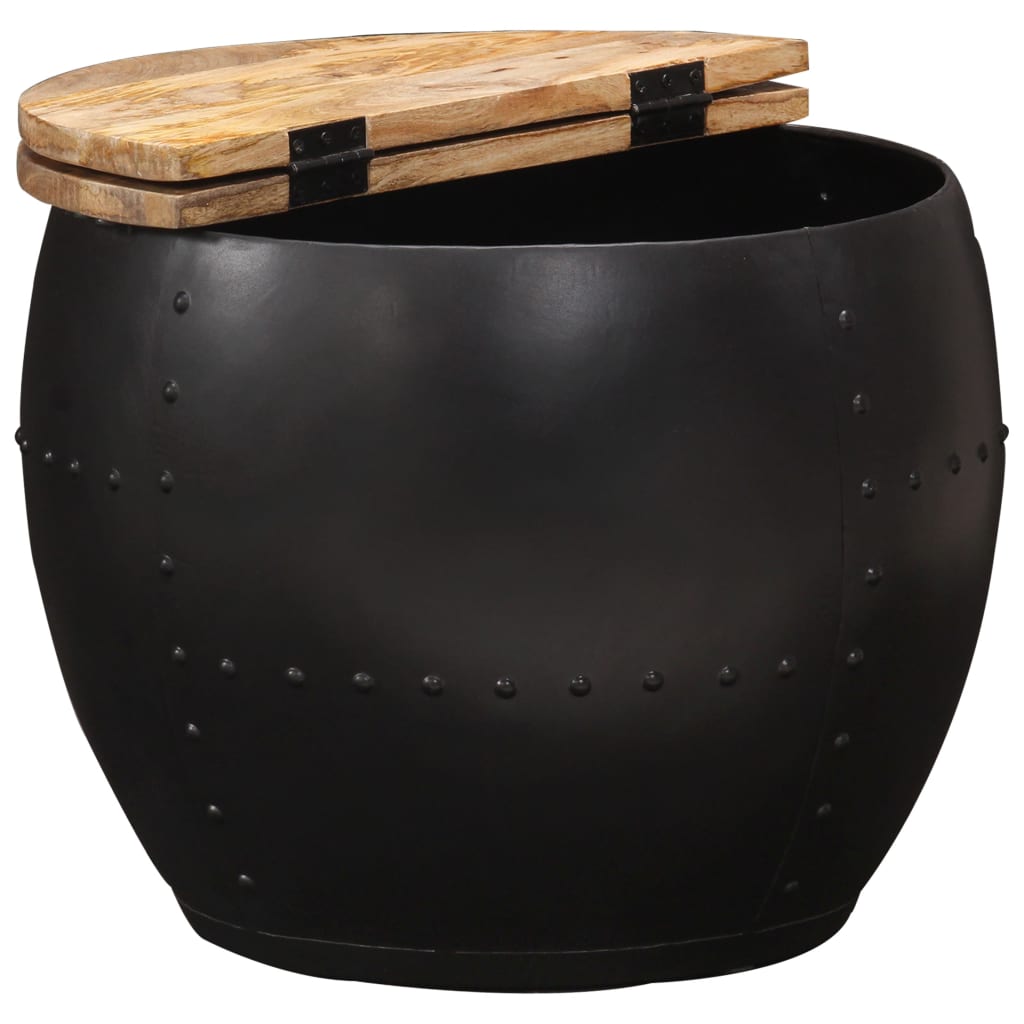 Round coffee table 53×43 cm solid mango wood