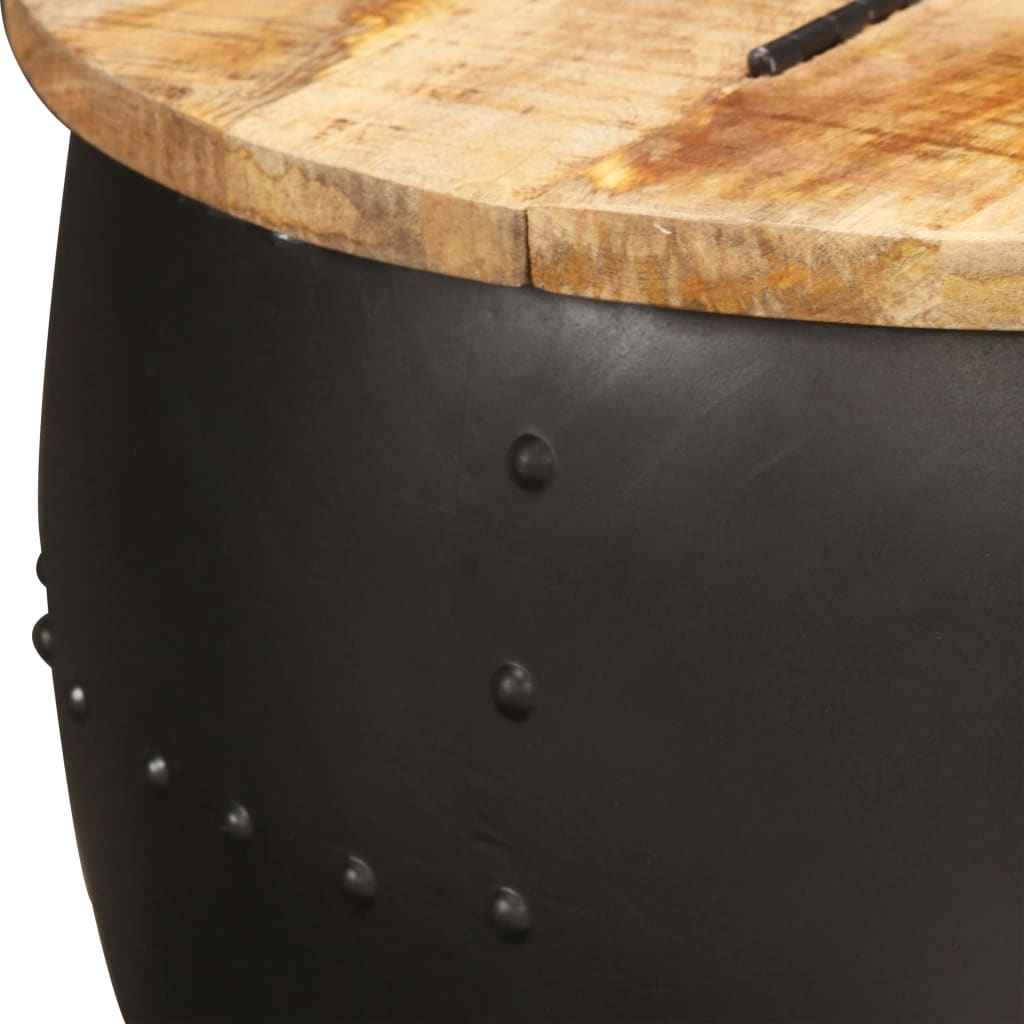 Round coffee table 53×43 cm solid mango wood