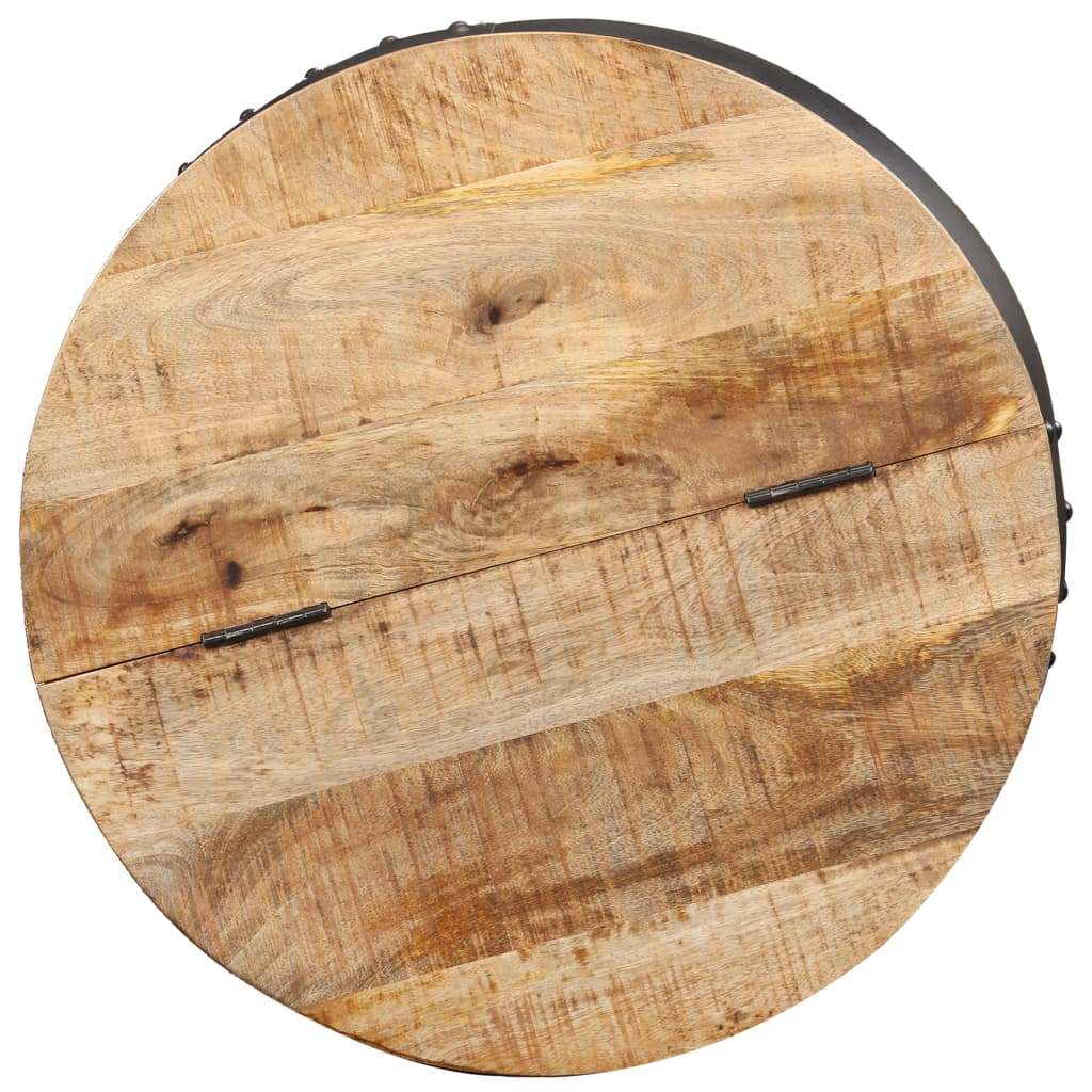 Round coffee table 53×43 cm solid mango wood