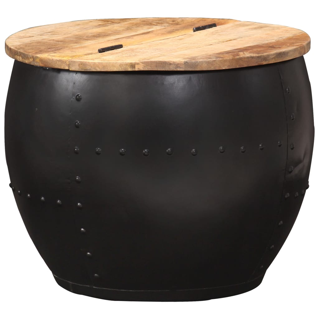 Round coffee table 53×43 cm solid mango wood