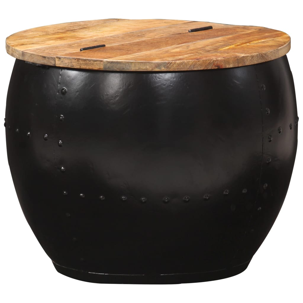 Round coffee table 53×43 cm solid mango wood