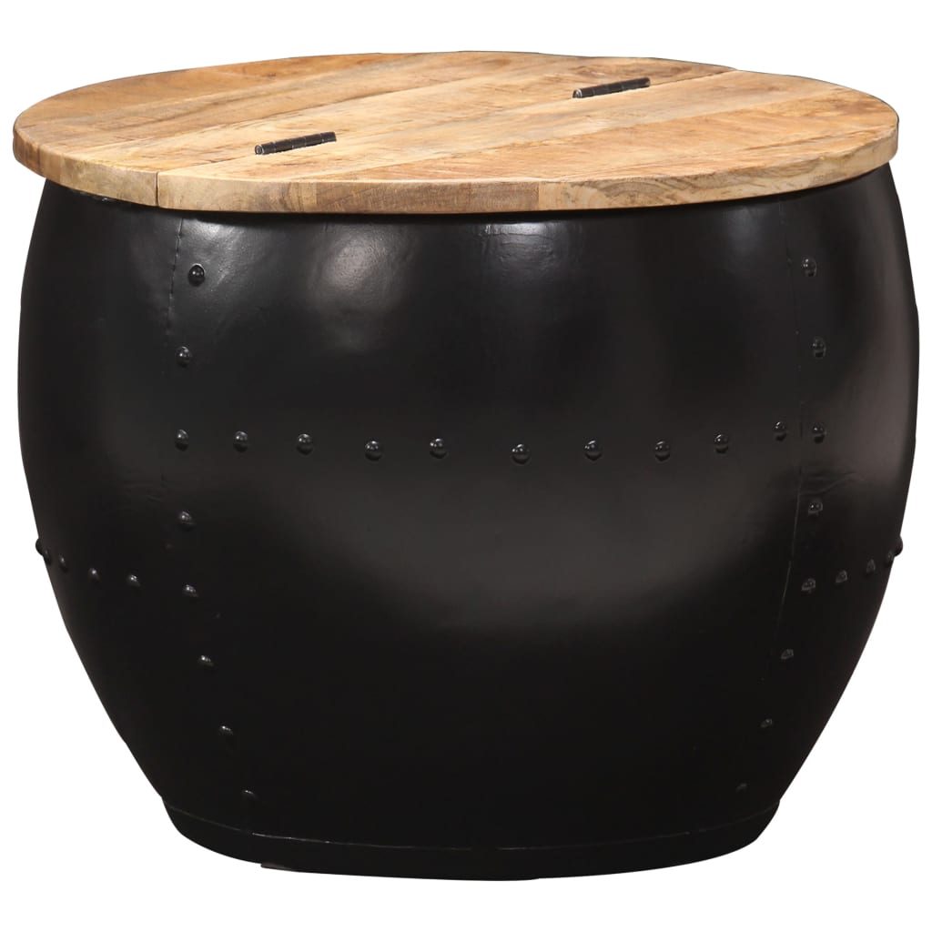 Round coffee table 53×43 cm solid mango wood