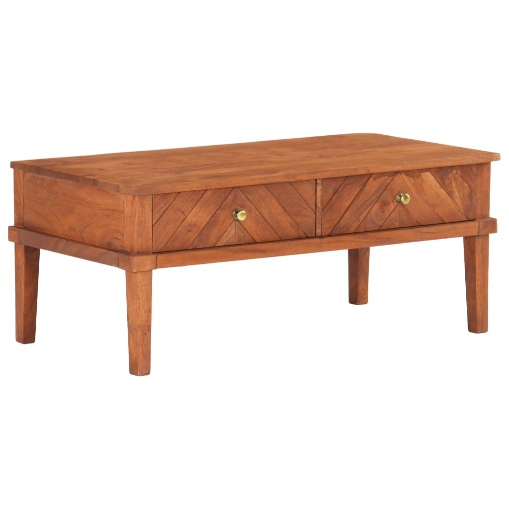 Couchtisch 100 x 50 x 41 cm Massivholz Akazie