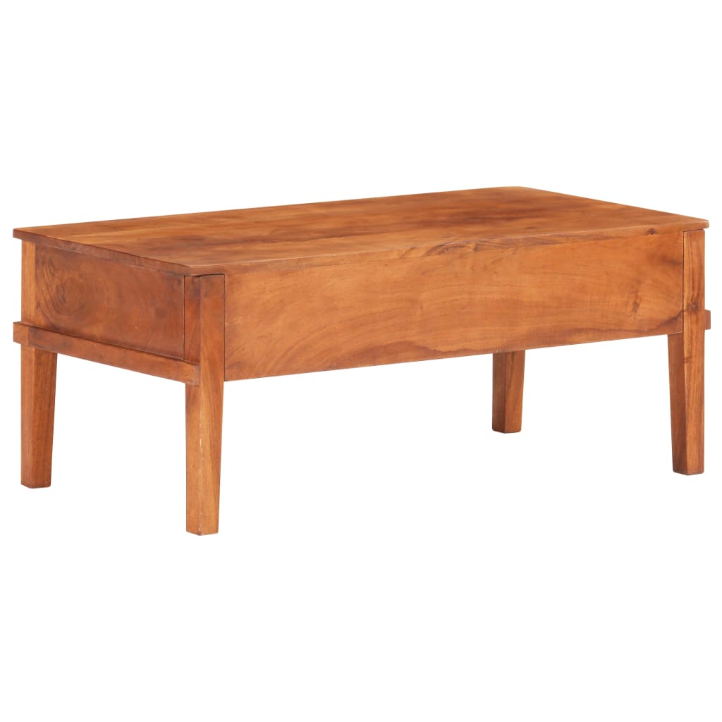 Couchtisch 100 x 50 x 41 cm Massivholz Akazie