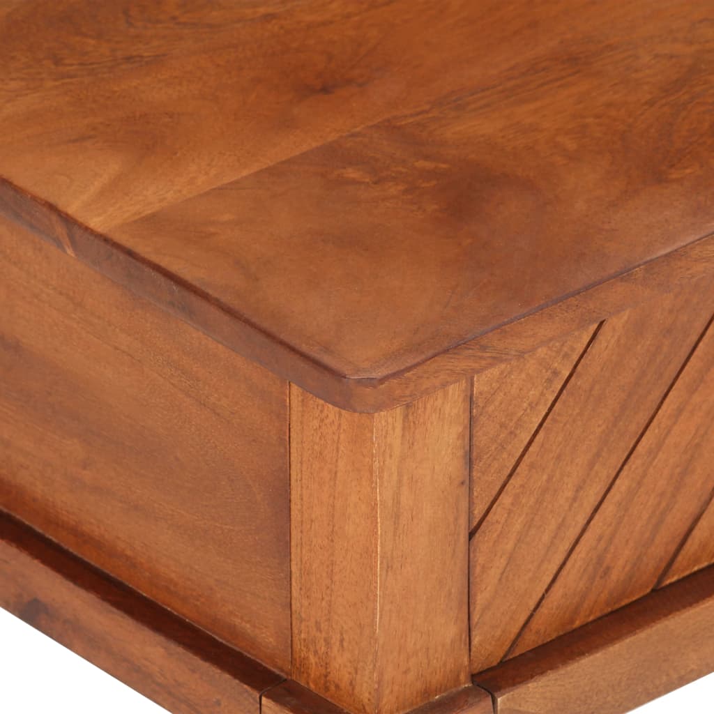 Couchtisch 100 x 50 x 41 cm Massivholz Akazie