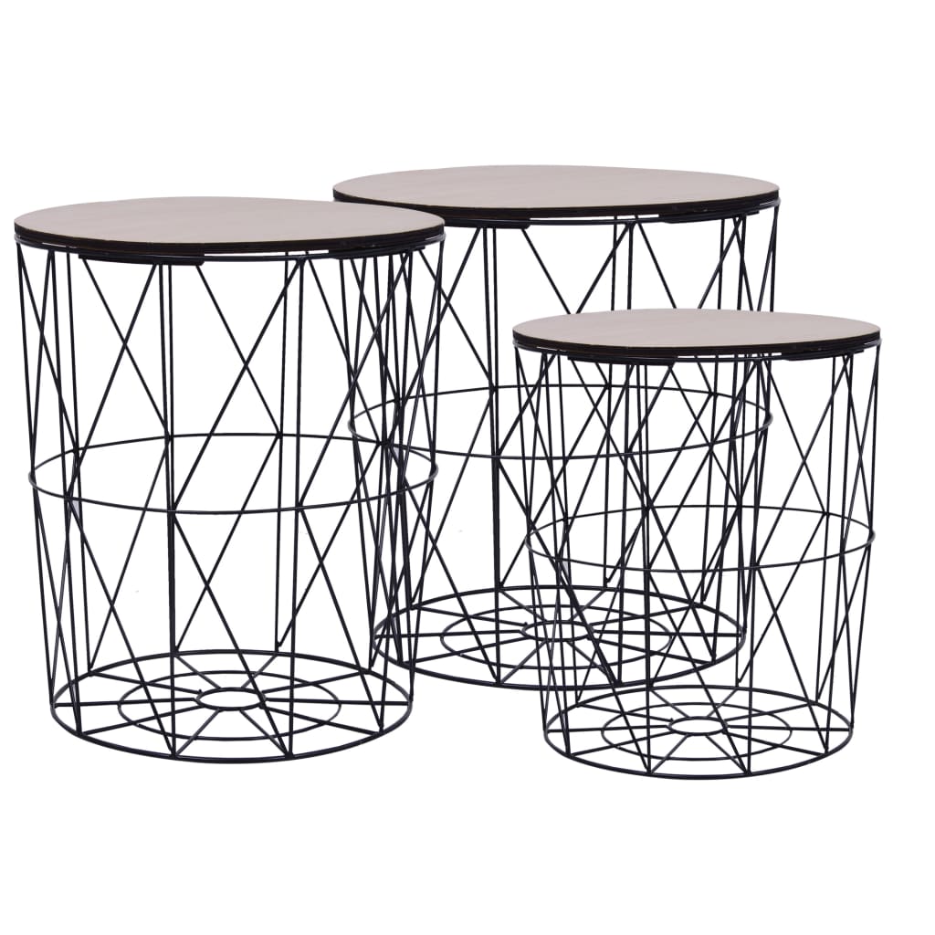 Tables basses 3 pièces Noir