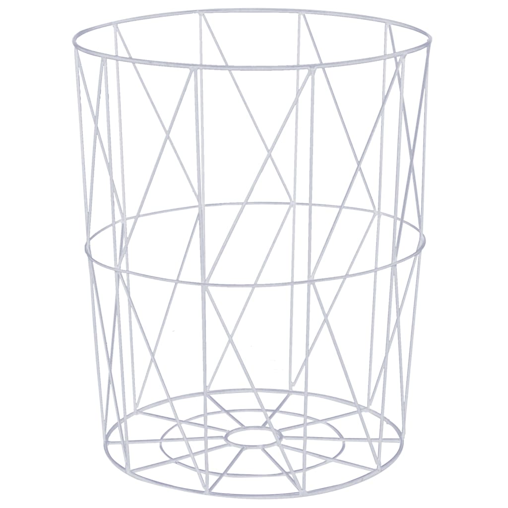 Table basse blanche Ø 47 cm