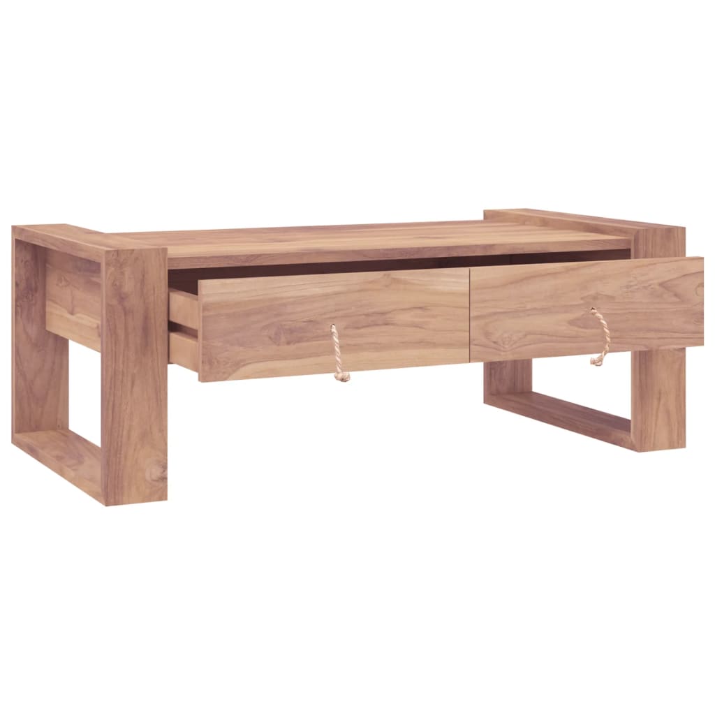 Coffee table 110×60×40 cm solid teak wood