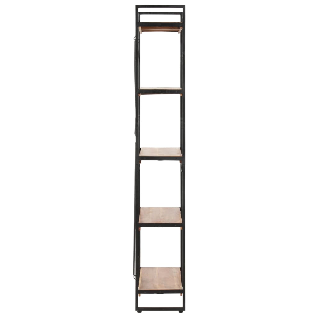 Bookshelf 5 compartments 140x30x180 cm acacia solid wood