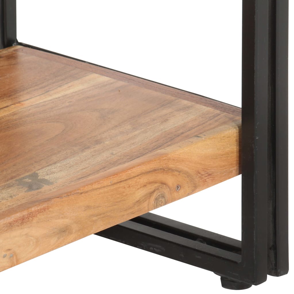 Bookshelf 5 compartments 140x30x180 cm acacia solid wood