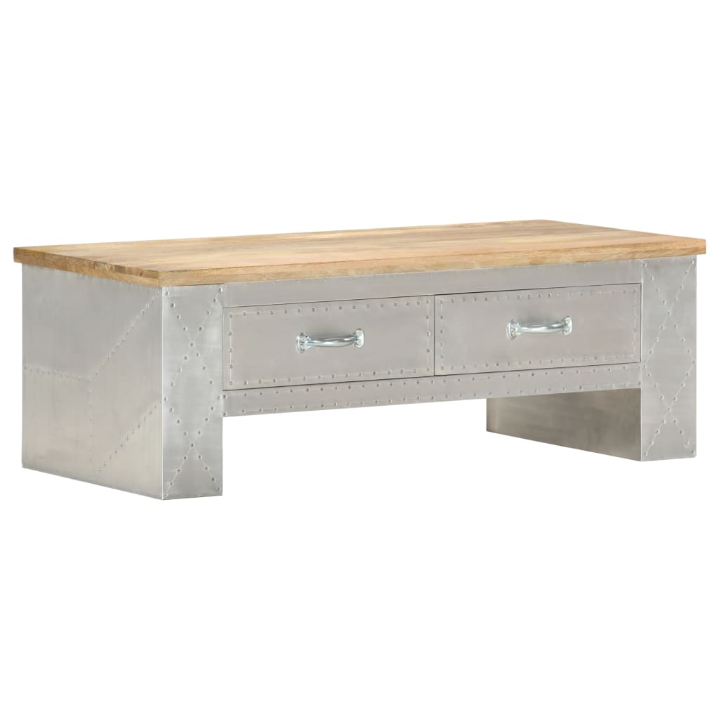 Aviator Couchtisch 100x50x36 cm Mango Massivholz