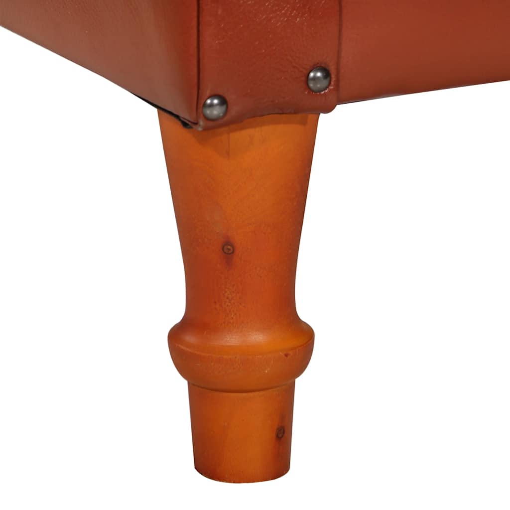 Sessel Braun Echtes Ziegenleder
