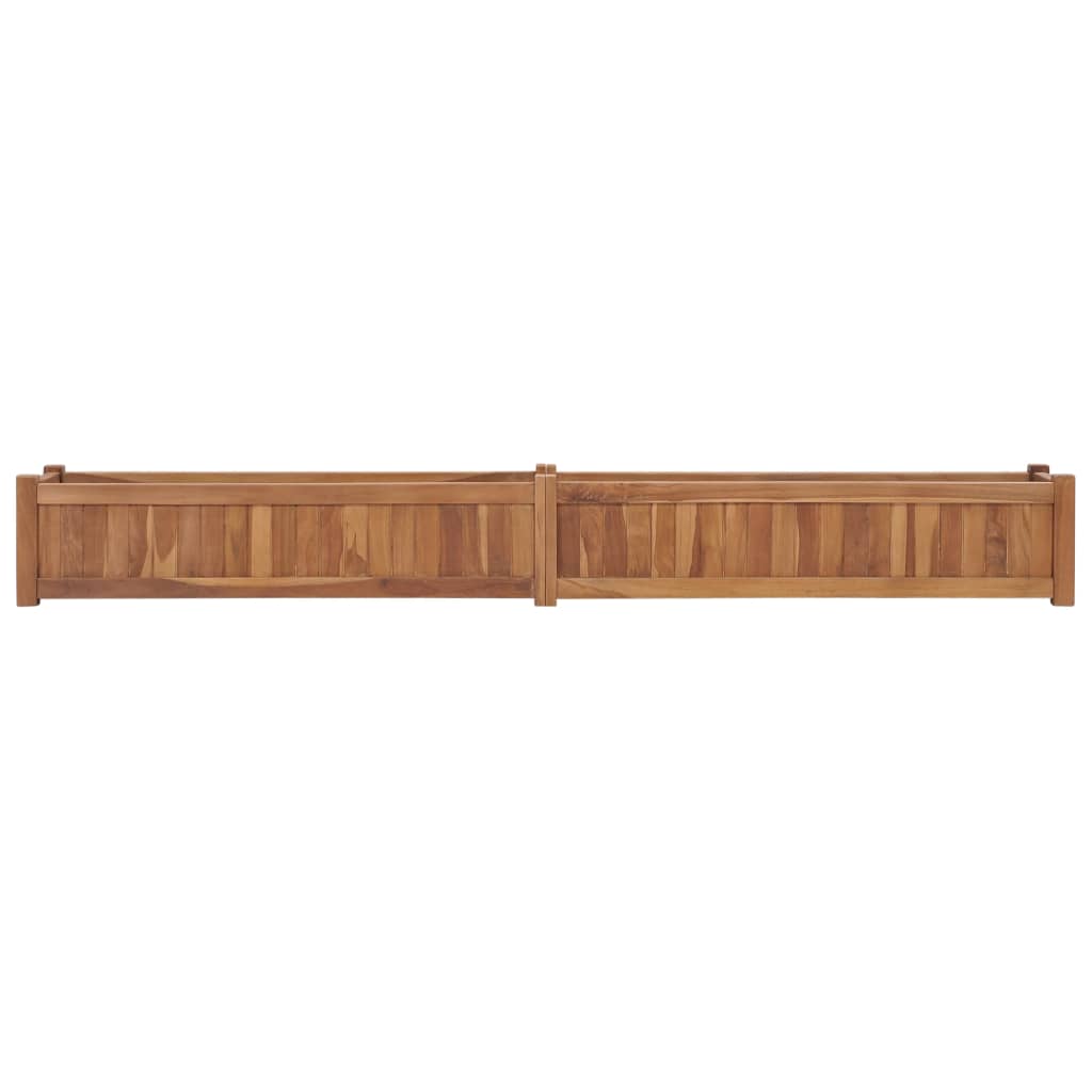 Lit surélevé 200x30x25 cm bois de teck massif