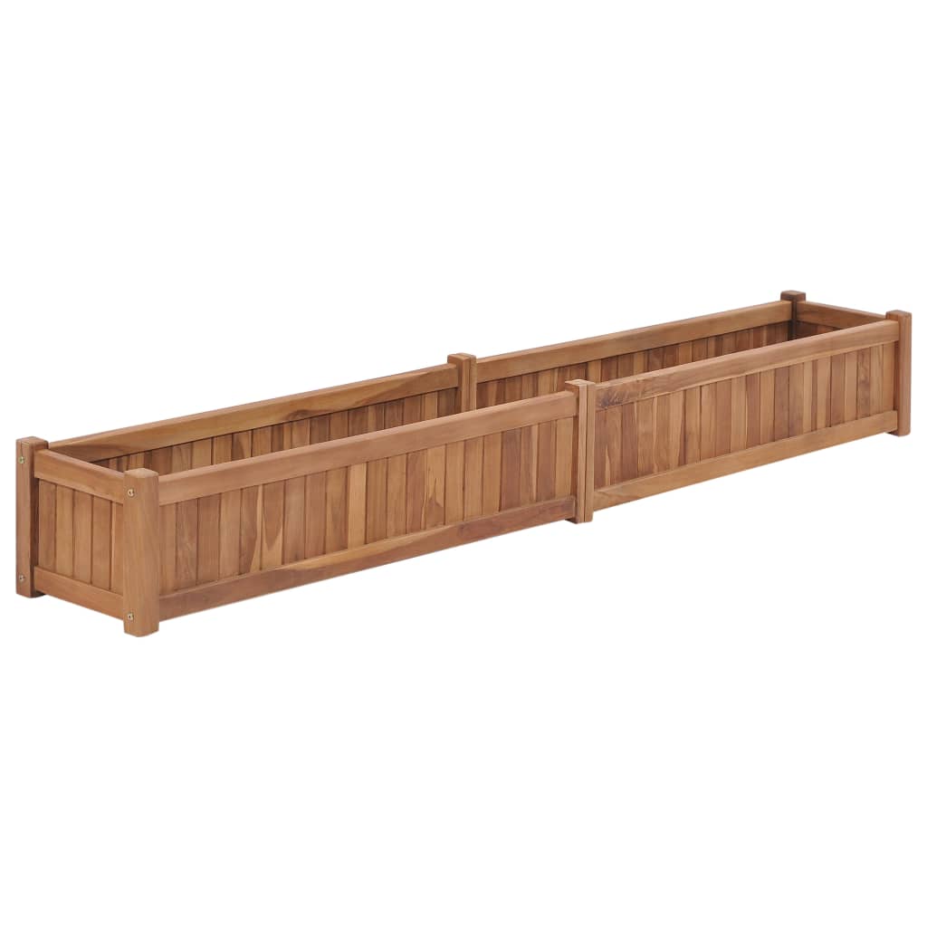 Lit surélevé 200x30x25 cm bois de teck massif
