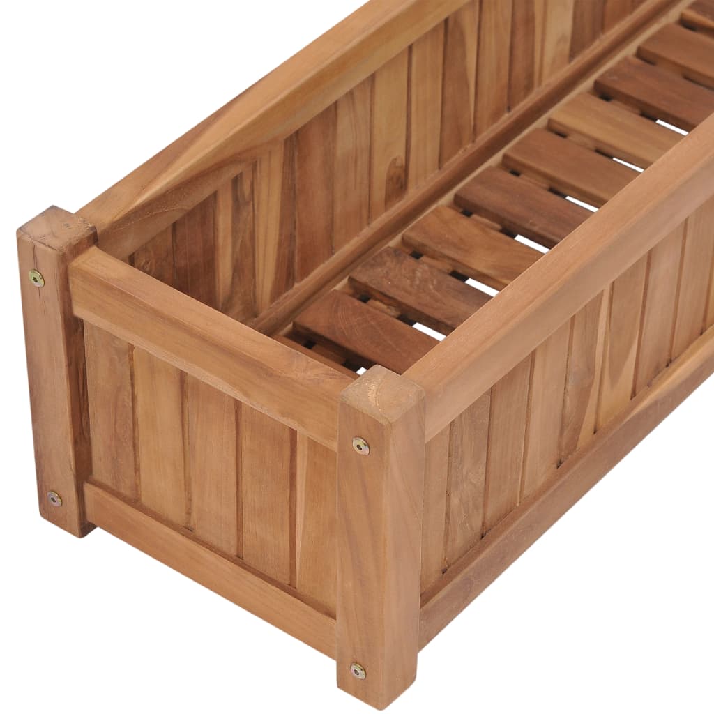 Lit surélevé 200x30x25 cm bois de teck massif