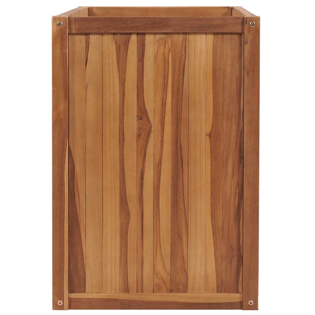 Lit surélevé 100x50x70 cm bois de teck massif