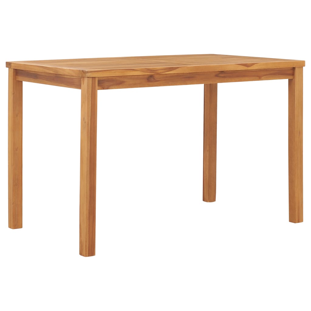 Table à manger de jardin 120x70x77 cm en bois de teck massif