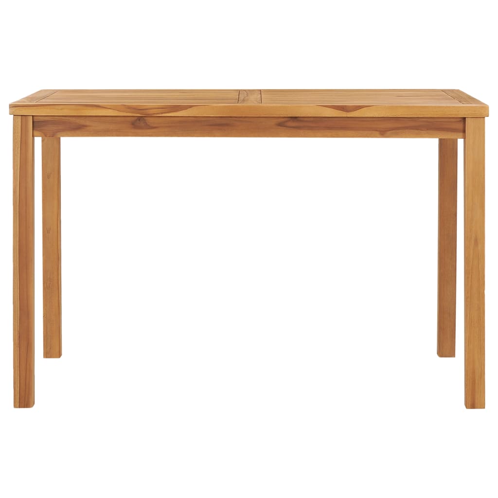 Table à manger de jardin 120x70x77 cm en bois de teck massif