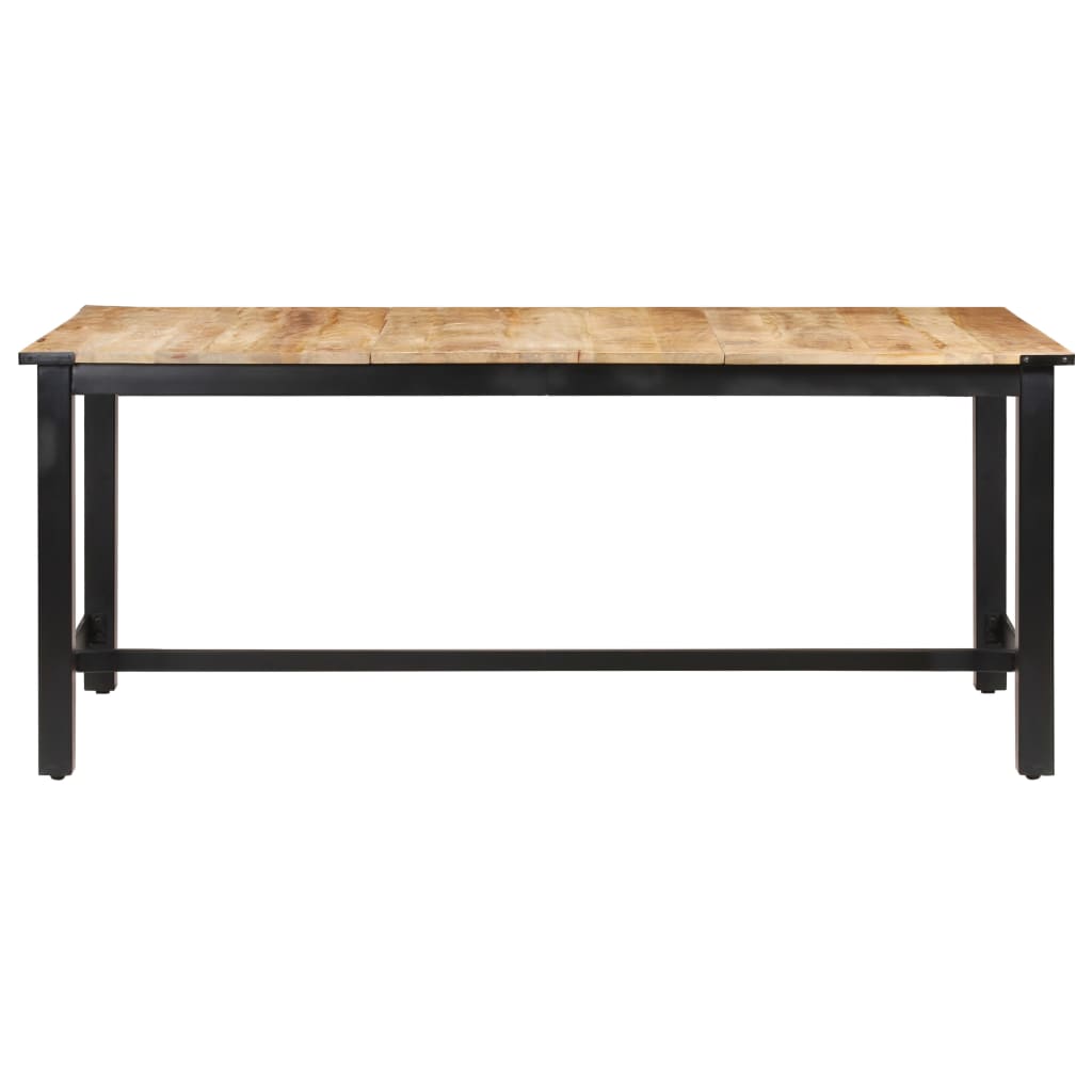 Esstisch 180 x 90 x 76 cm Raues Mango-Massivholz