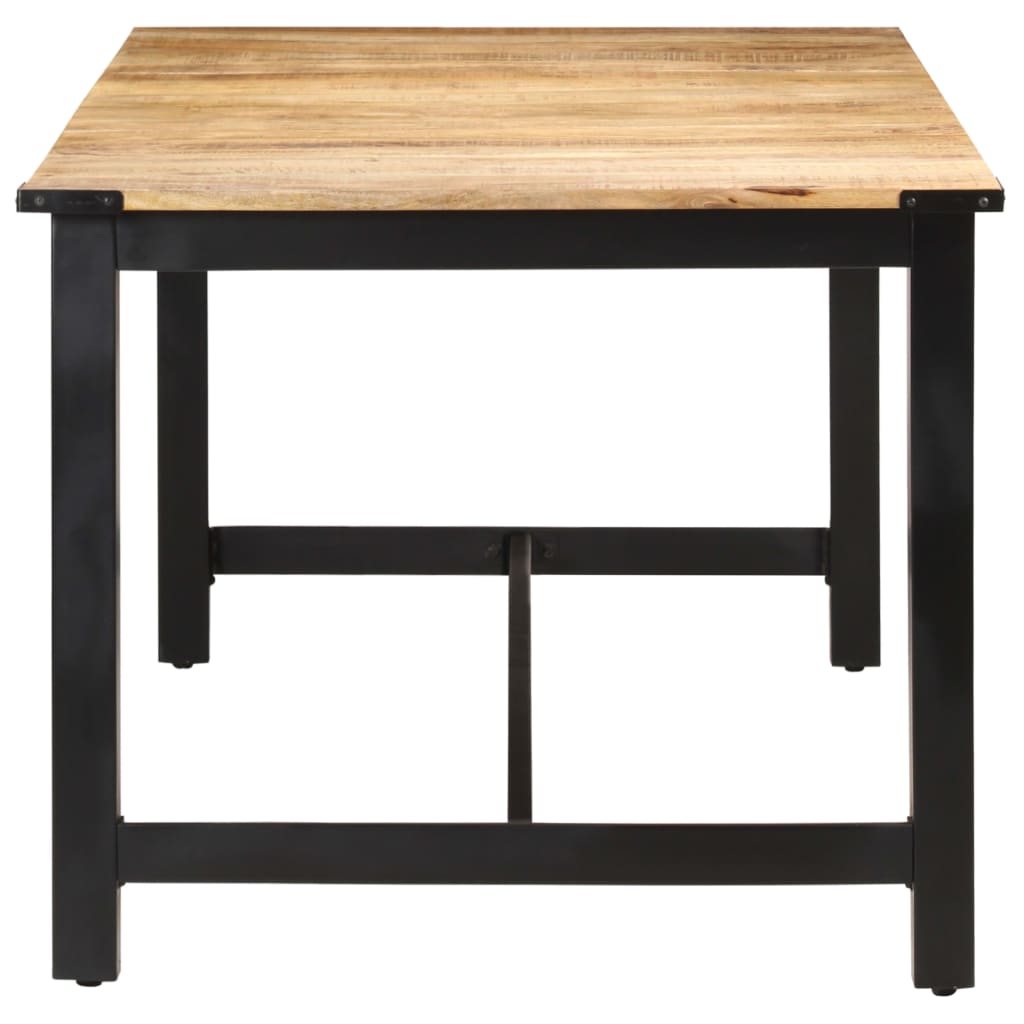Esstisch 180 x 90 x 76 cm Raues Mango-Massivholz