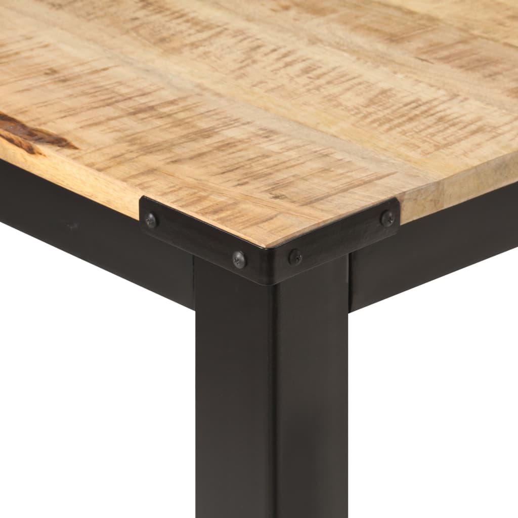 Esstisch 180 x 90 x 76 cm Raues Mango-Massivholz
