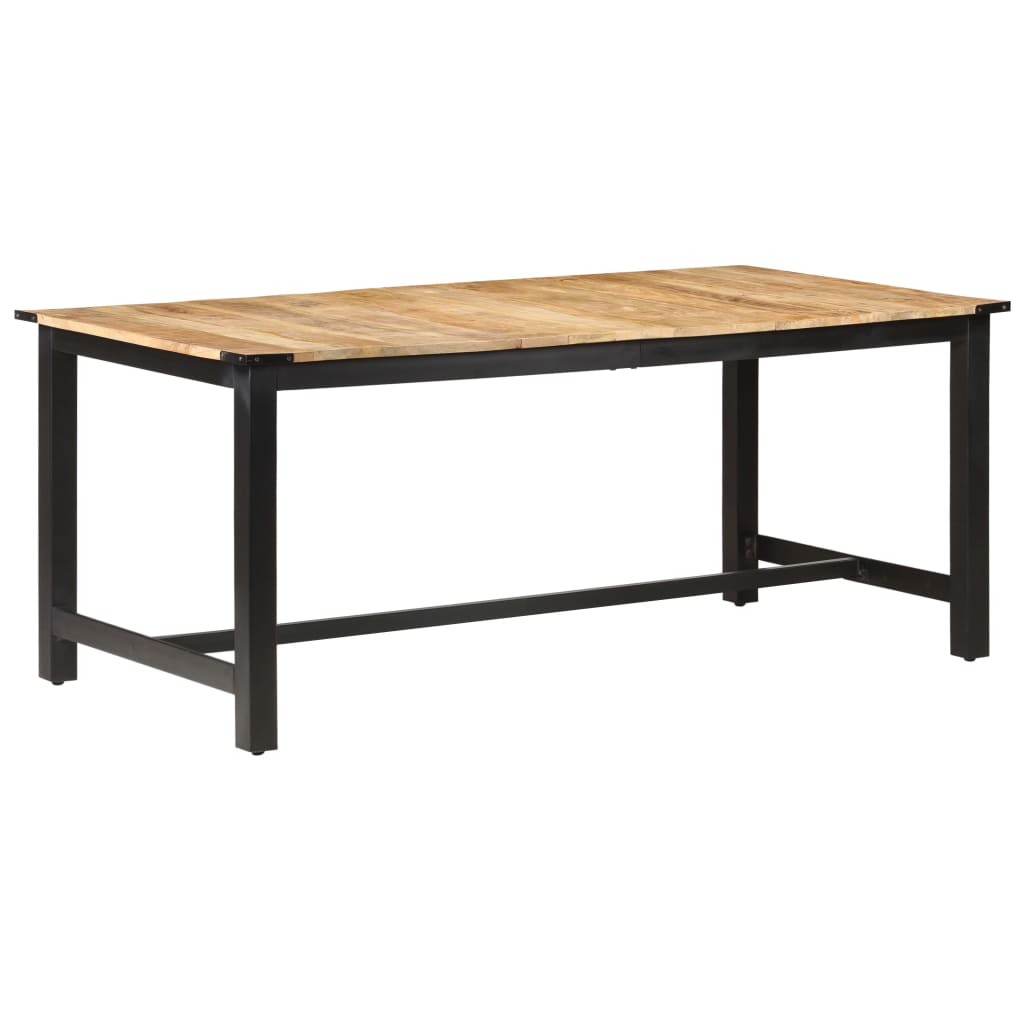 Esstisch 180 x 90 x 76 cm Raues Mango-Massivholz