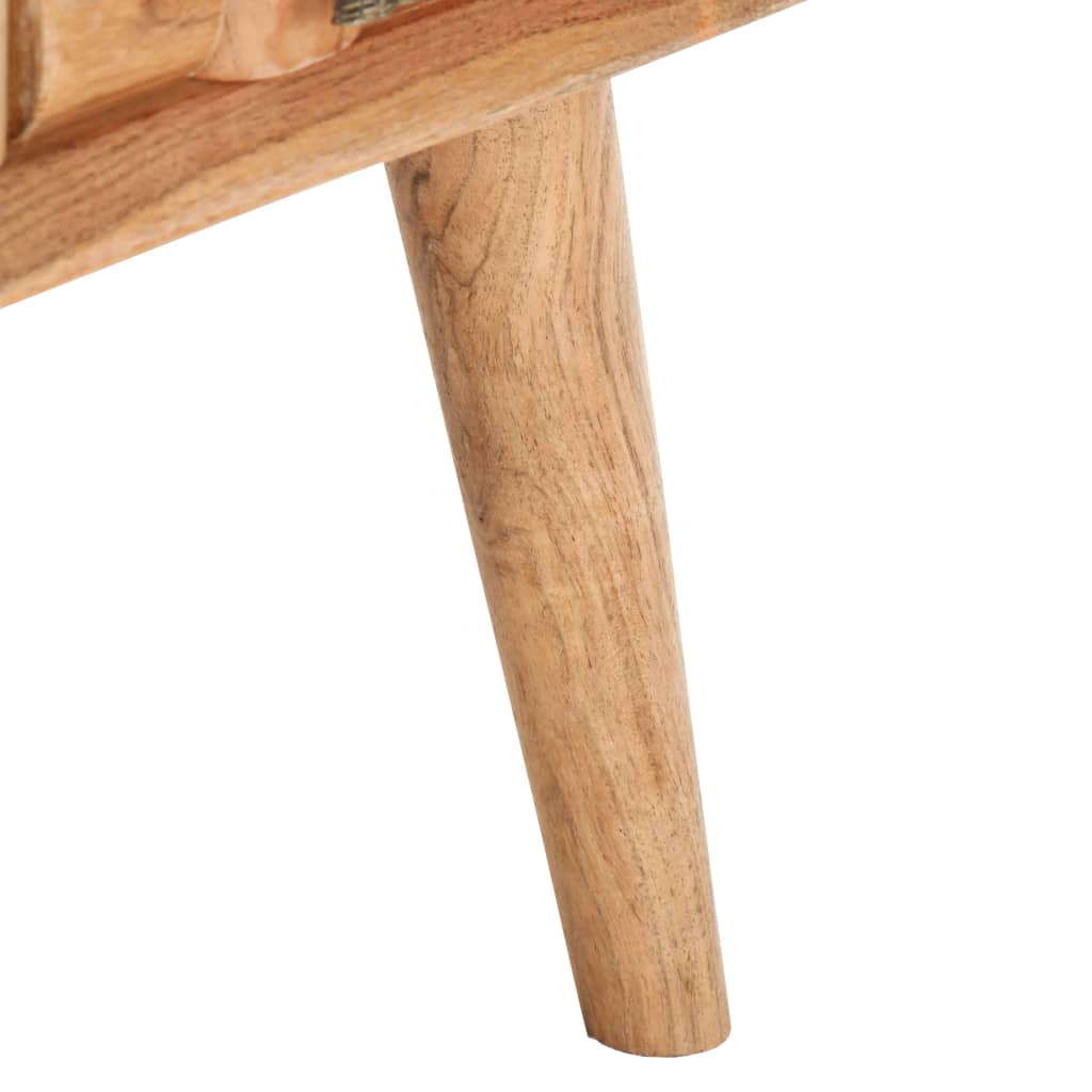 Couchtisch 110 x 50 x 35 cm Massivholz Akazie