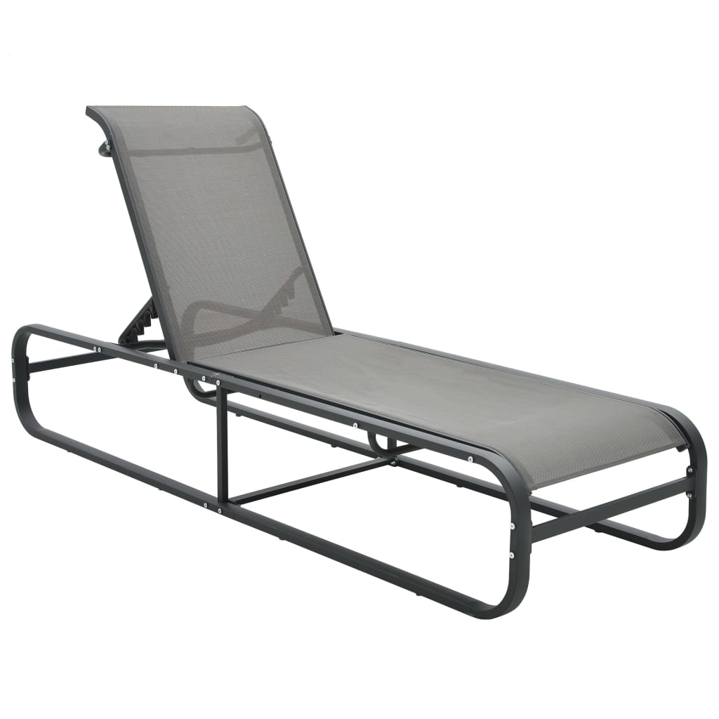 sun lounger aluminum and textilene
