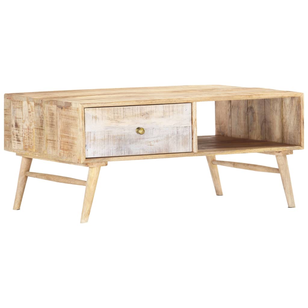 Coffee table 88x60x40 cm solid mango wood