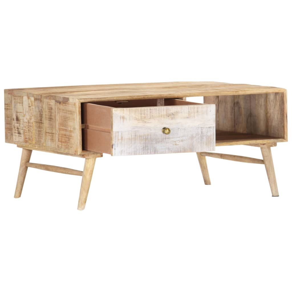 Coffee table 88x60x40 cm solid mango wood