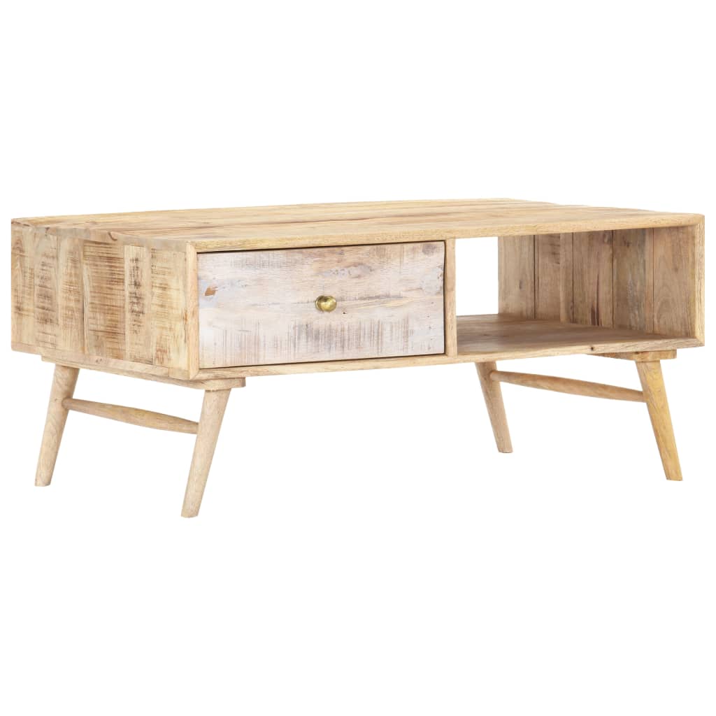 Coffee table 88x60x40 cm solid mango wood