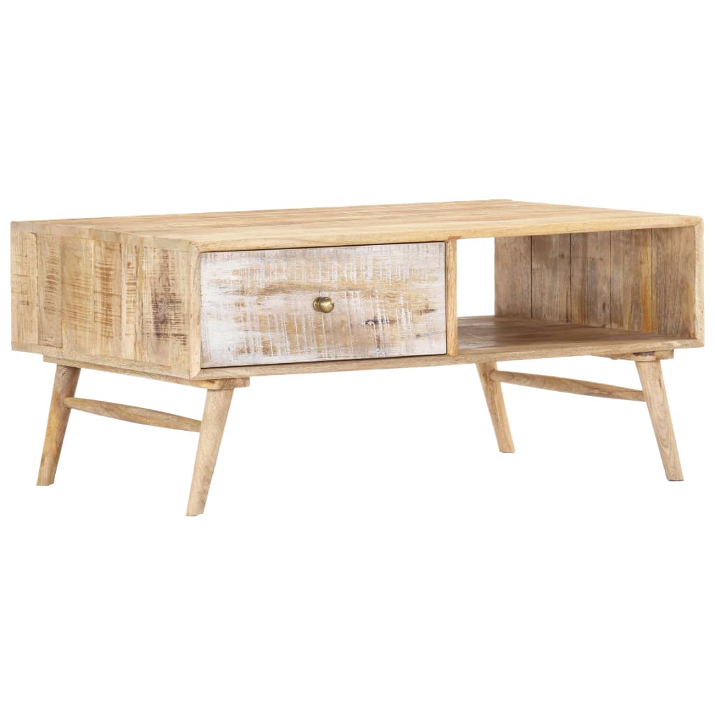 Coffee table 88x60x40 cm solid mango wood