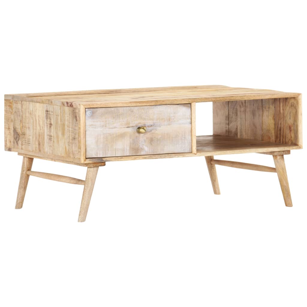 Coffee table 88x60x40 cm solid mango wood