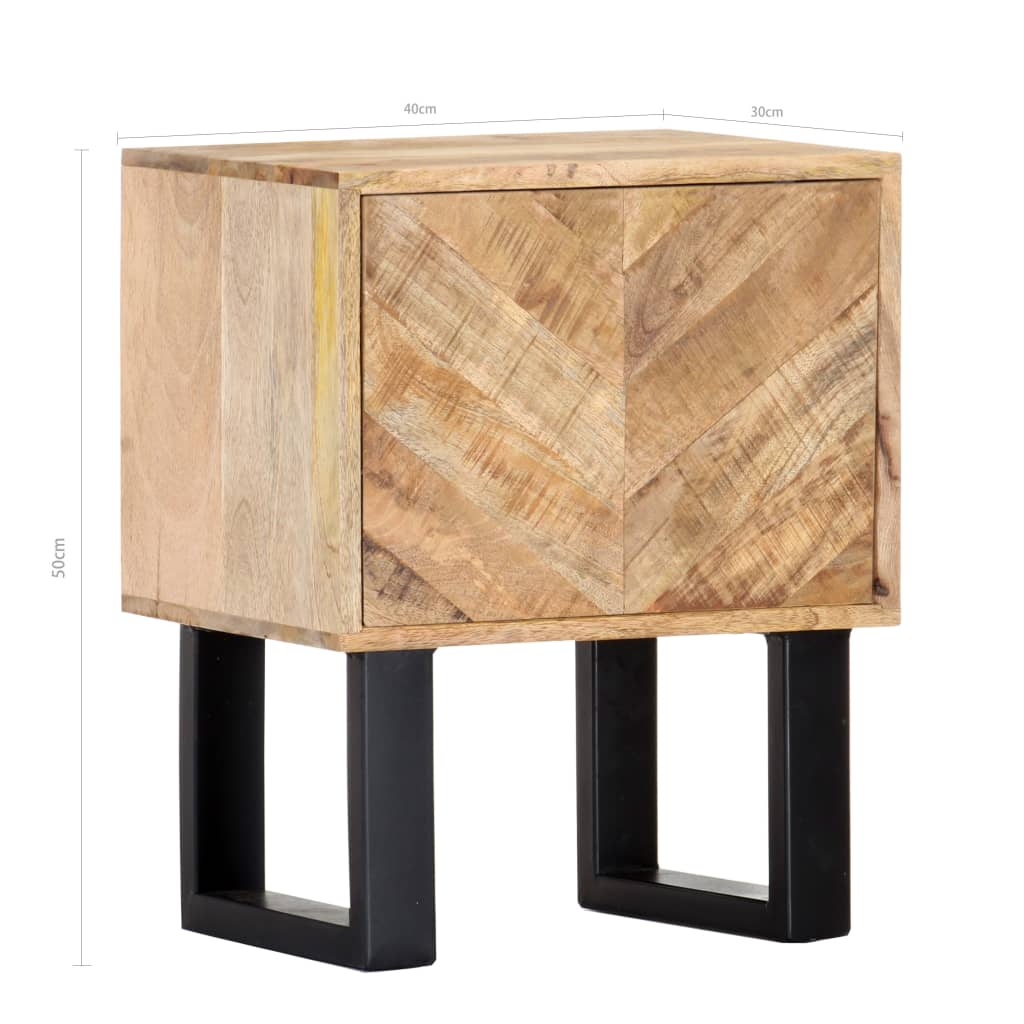 Nachttisch 40 x 30 x 50 cm Massivholz Mango