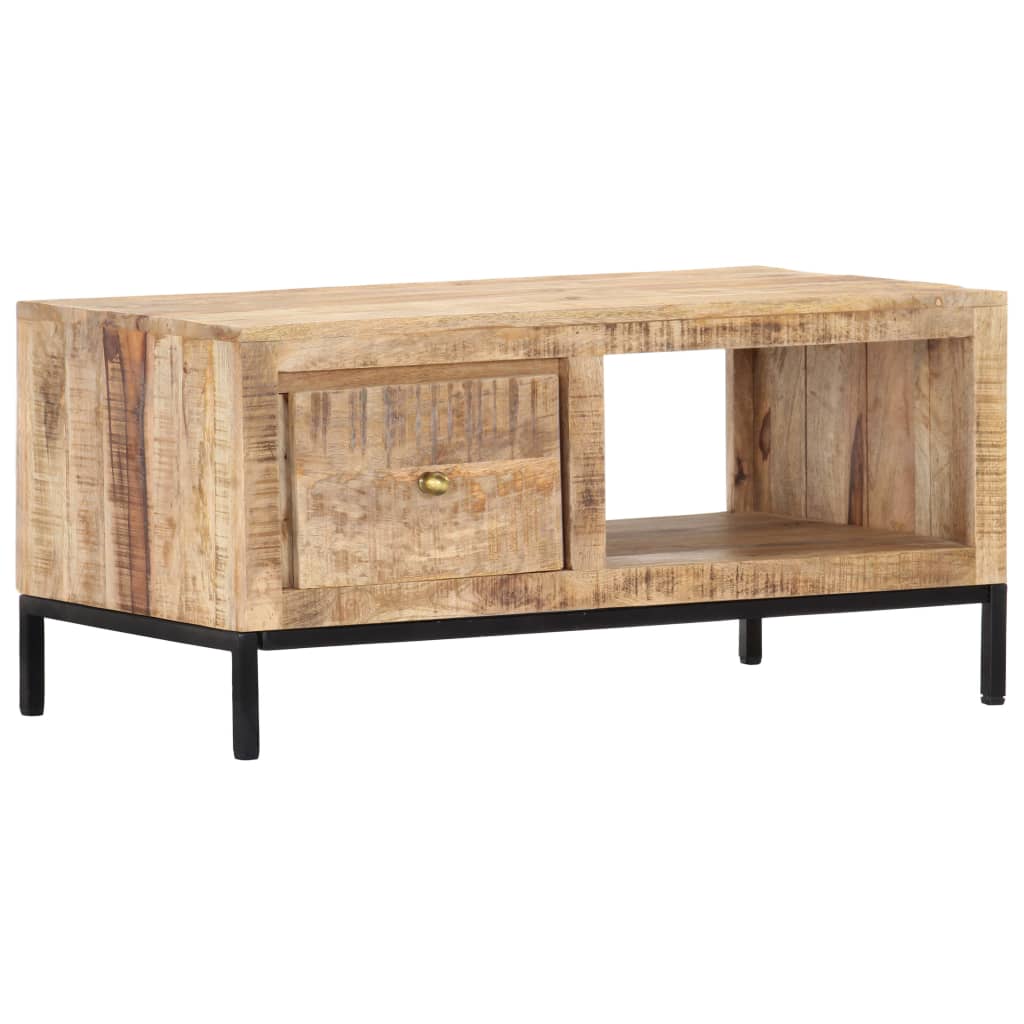 Coffee table 88x50x42 cm solid mango wood