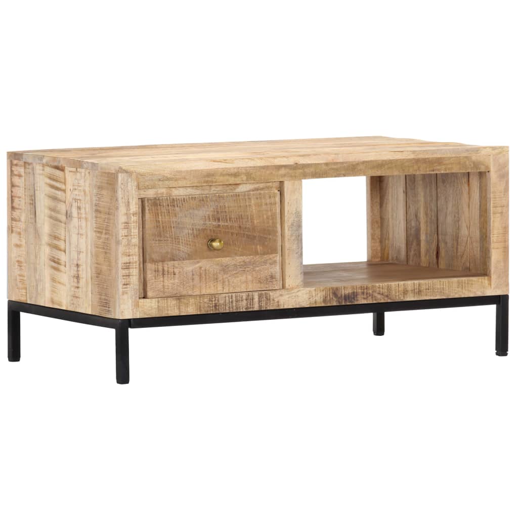 Coffee table 88x50x42 cm solid mango wood