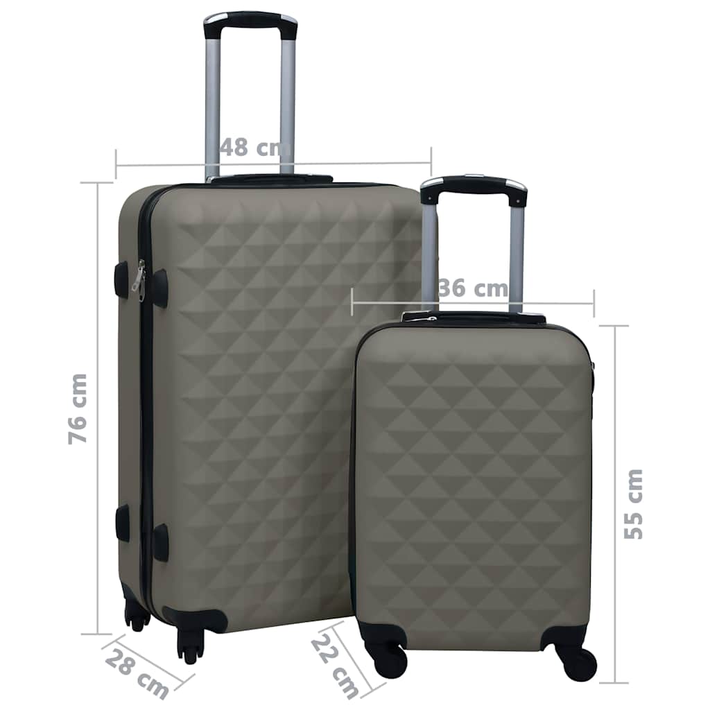 Hartschalen-Trolley-Set 2 Stk. Anthrazit ABS