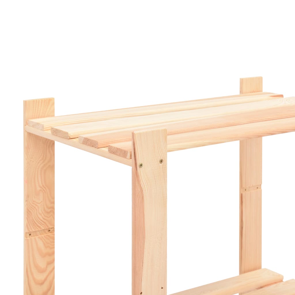 Étagères 5 étagères 2 pcs. 80×38×170 cm bois de pin massif 250 kg