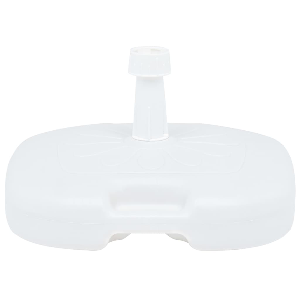 Parasol Stand Sand/Water 16 L White Plastic