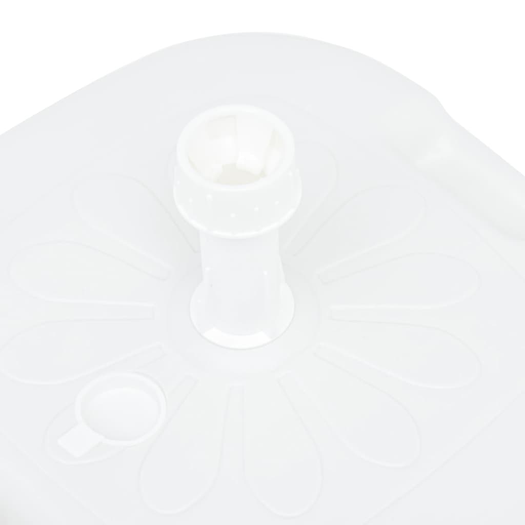 Parasol Stand Sand/Water 16 L White Plastic