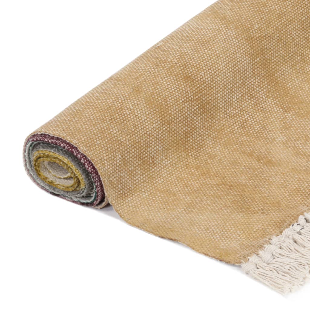 Kelim-Teppich Handgewebt Baumwolle 120×180 cm Bedruckt